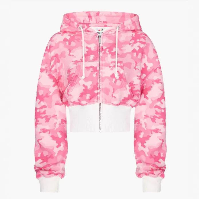 Y2K Hip Hop Cropped Hoodie & Sweatpants Set