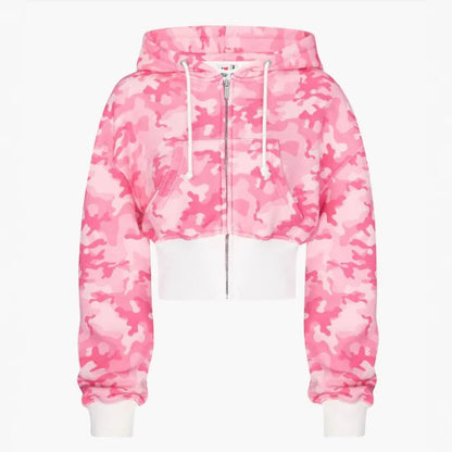 Y2K Hip Hop Cropped Hoodie & Sweatpants Set