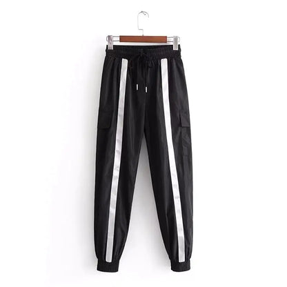 Color Block Elastic Cuff Sweatpants (Sports Pants)