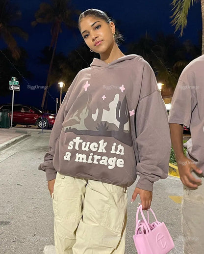 2023 Korean Style Autumn Winter Graphic Hoodie