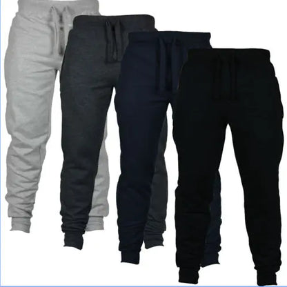 Men's Plus Size Solid Color Fitness Sweatpants