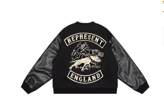 Wukong Monkey Men's Skull Embroidered Flight Jacket