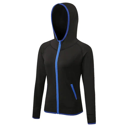 Color Matching Quick Drying Zipper Hoodie for Fitness