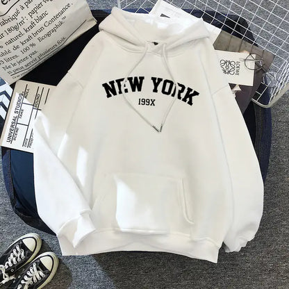 Casual NY Fleece Hoodie