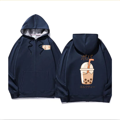 Super Soft Fleece Zip Hooded Jacket for Winter