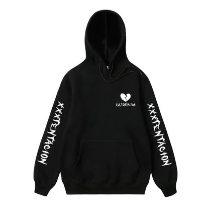 Retro Xxx Fleece Hoodie side Print