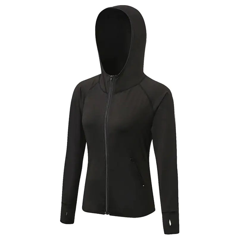 Color Matching Quick Drying Zipper Hoodie for Fitness