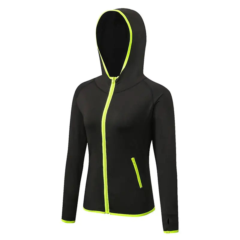 Color Matching Quick Drying Zipper Hoodie for Fitness