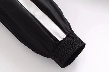 Color Block Elastic Cuff Sweatpants (Sports Pants)