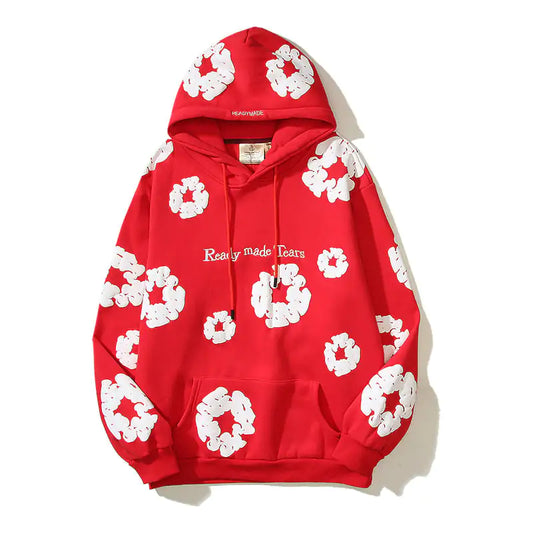 READY MADE FLORAL HOODIE