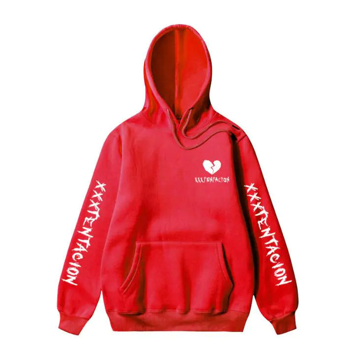 Retro Xxx Fleece Hoodie side Print