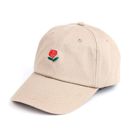 Rose Embroidered Sun Hat