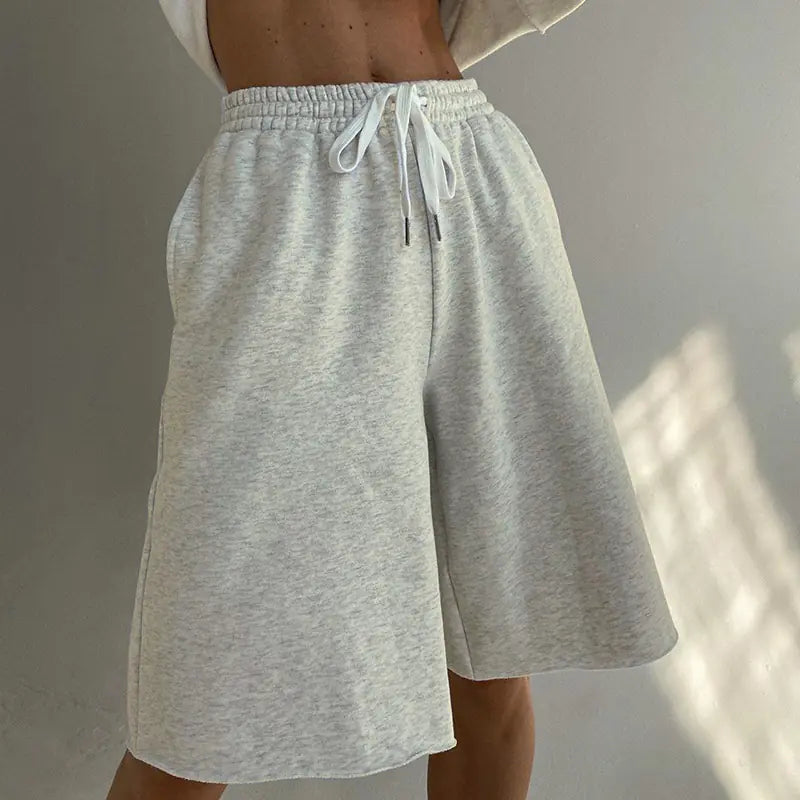 $15 Casual Hoodie and High-Waisted Shorts Set