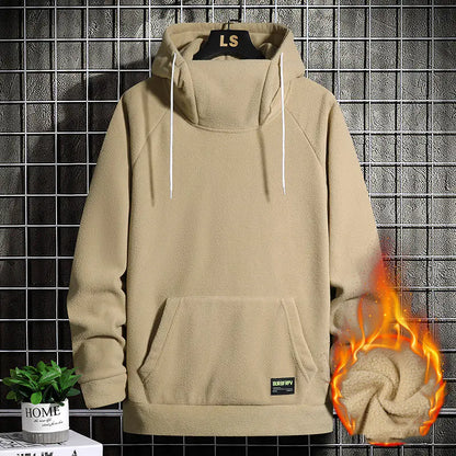 Winter Velvet Fashion Street Men's Hoodie