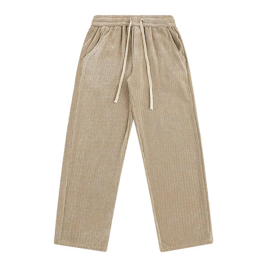 Men's Corduroy Draped Knit Sweatpants