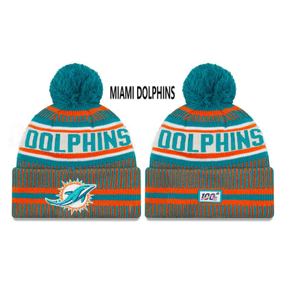NFL Embroidered Knit Beanie for American Football Teams