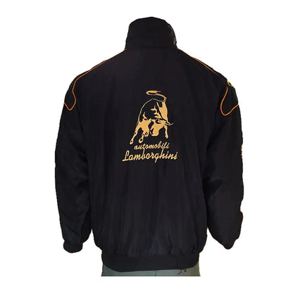 F1 Racing Motorcycle Jacket with Vintage Embroidery