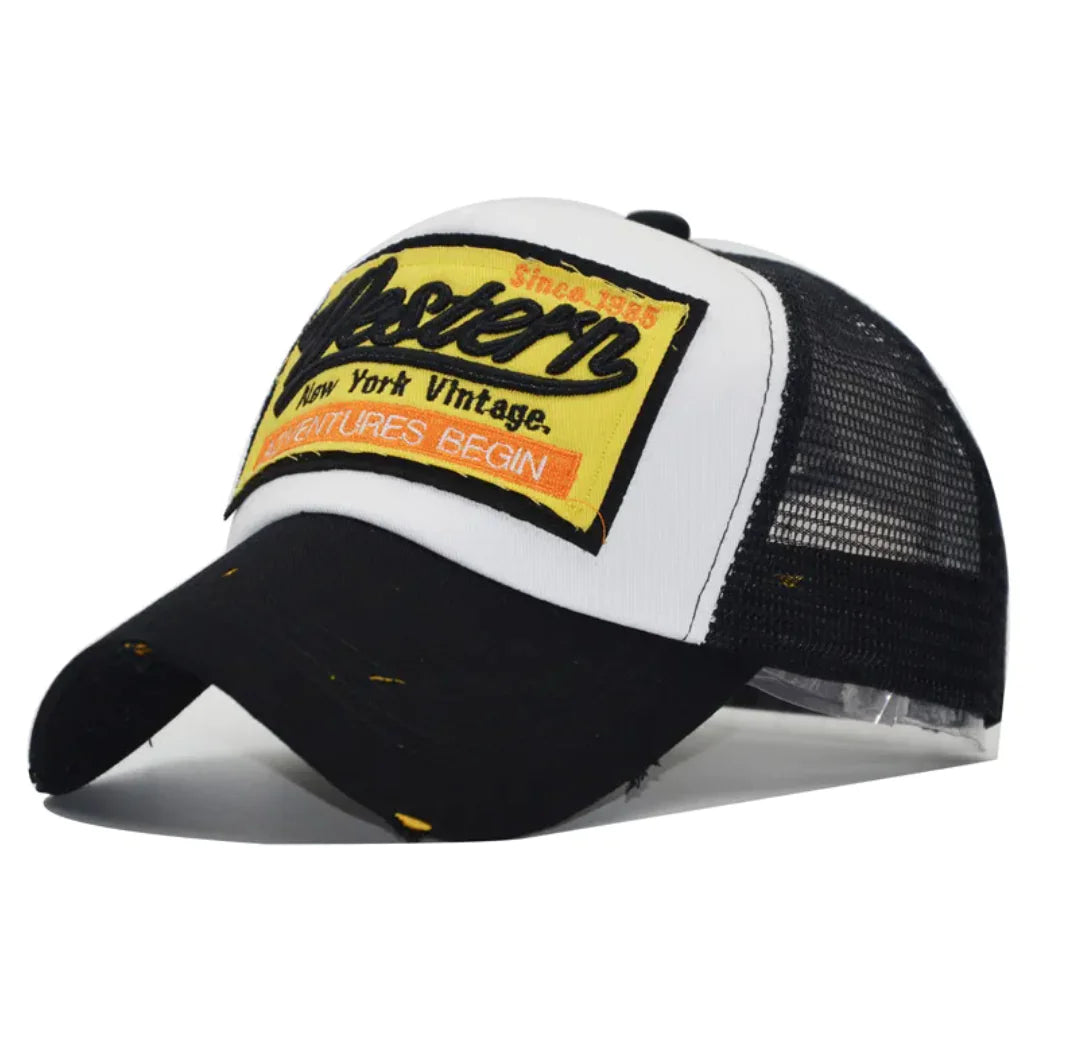 Embroidered Mesh  Cap