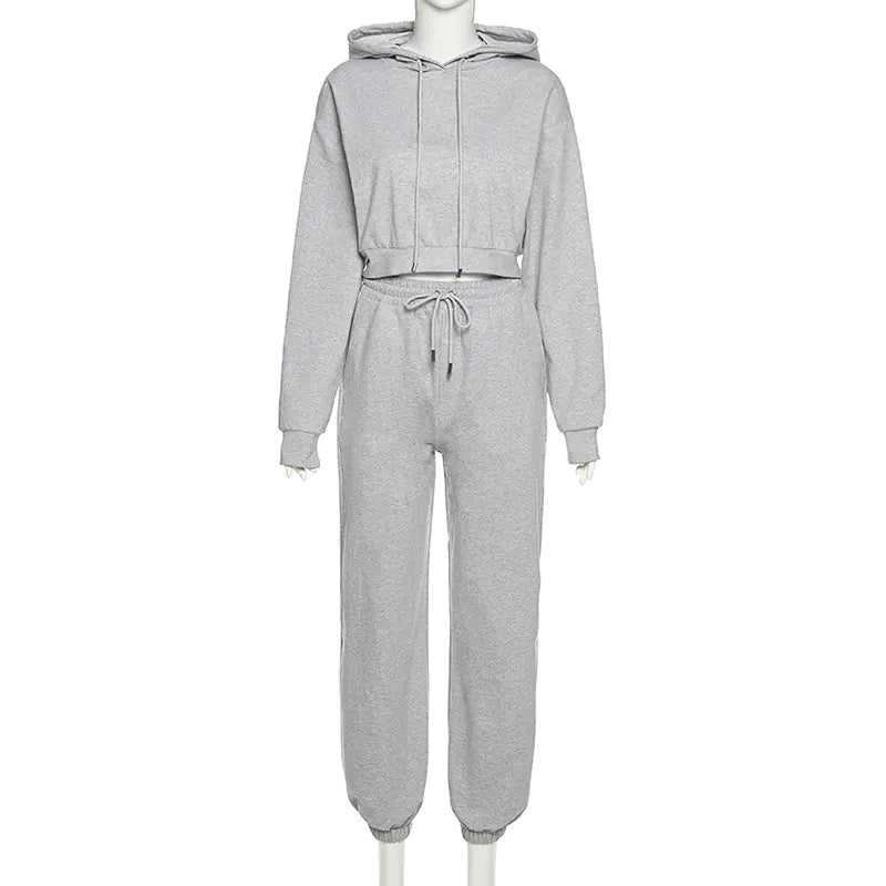 Fashion Hoodie High-Waisted Casual Set