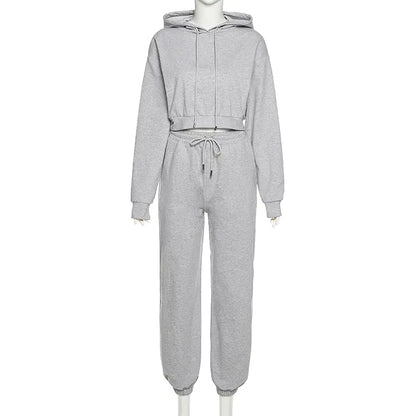 Fashion Hoodie High-Waisted Casual Set