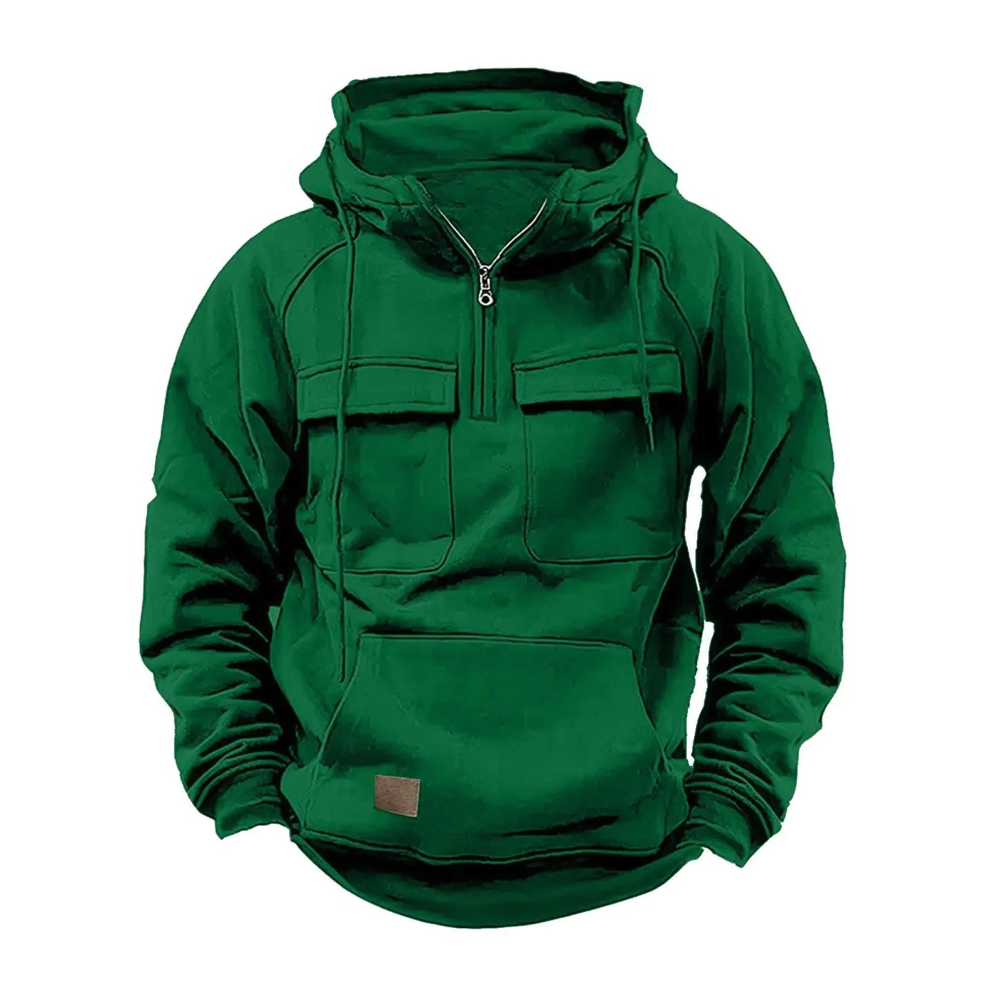 SHAOBGE Clearance Prime Big Deal Days October 8-9 Mens Sweatshirts Lace Up Full Zip Men Hoodies Fleece Long Sleeve Coat With Pocket Solid Fashion Mens Sweatshirt Green Me