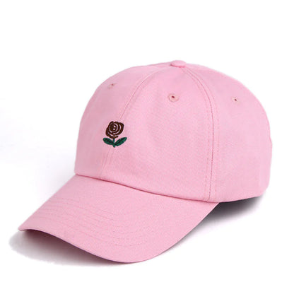 Rose Embroidered Sun Hat