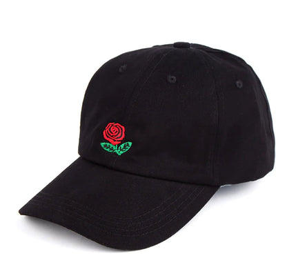 Rose Embroidered Sun Hat